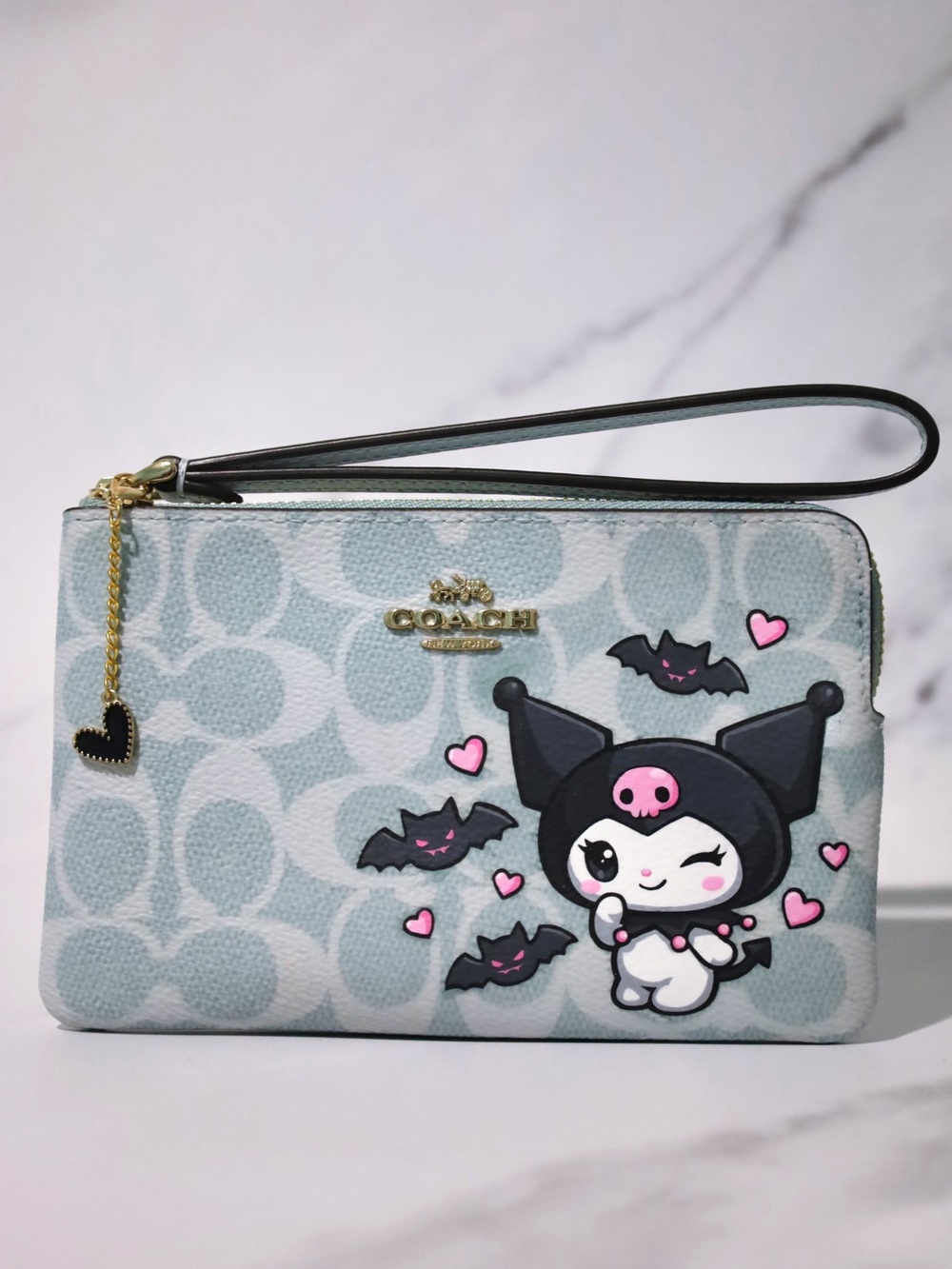 Custom Coach X Kuromi Wristlet 🖤 - Picture 3 of 6